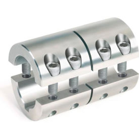 Climax Metal 2MISCC-35-35SKW Metric Two-Piece Standard Clamping Couplings w/Keyway, 35mm, Stainless Steel image.