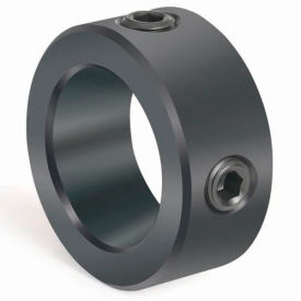 Climax Metal C-062-2H @ 90 Two-Hole Set Screw Collar C-2H-Series, 5/8", Black Oxide Steel image.