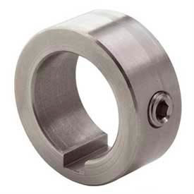 Climax Metal Set Screw Collar W/Keyway C-100-S-KW 1"" Bore Stainless Steel