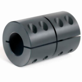 Climax Metal CC-025-025 One-Piece Clamping Couplings Recessed Screw, 1/4", Black Oxide Steel image.