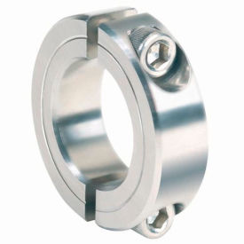 Climax Metal CR2C-062-S Corrosion Resistant Two-Piece Clamping Collar CR, 5/8", 316 Stainless Steel image.