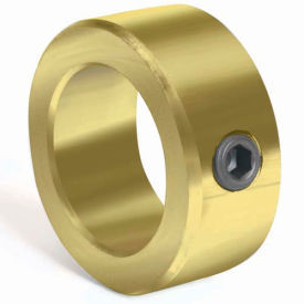 Climax Metal CRC-037 Corrosion Resistant Set Screw Collar CR, 3/8", Yellow Zinc Dichromate image.