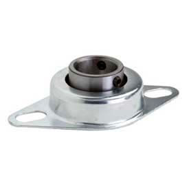 Climax Metal F2PS-BL-050 Clesco, 2 Bolt Flange Mount Ball Bearing, F2PS-BL-050, Pressed Steel Housing, Standard, 1/2"ID image.