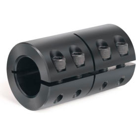 Climax Metal ISCC-025-025 One-Piece Industry Standard Clamping Couplings, 1/4", Black Oxide Steel image.