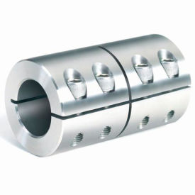 Climax Metal ISCC-037-037-A One-Piece Industry Standard Clamping Couplings, 3/8", Aluminum image.