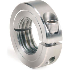 Climax Metal ISTC-025-20-S One-Piece Threaded Clamping Collar, Stainless Steel, ISTC-025-20-S image.