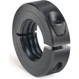 Climax Metal ISTC-025-20 One-Piece Threaded Clamping Collar, Black Oxide Steel, ISTC-025-20 image.