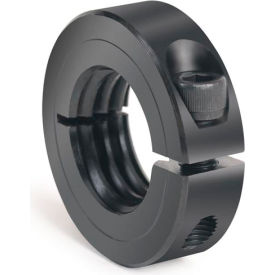 Climax Metal ISTC-112-07 One-Piece Threaded Clamping Collar, Black Oxide Steel, ISTC-112-07 image.