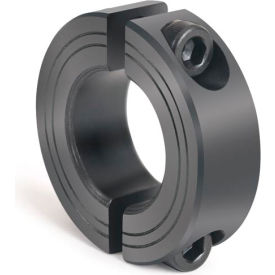 Climax Metal M2C-04 Metric Two-Piece Clamping Collar, 4mm, Black Oxide Steel image.