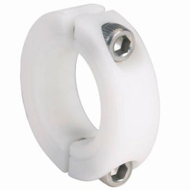 Climax Metal N2C-100 Nylon Two-Piece Clamping Collar N2C-Series, 1", Acetal image.