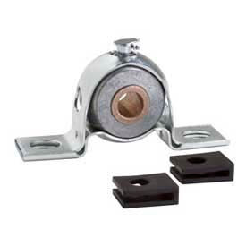 Climax Metal PBPS-BR-100 Clesco, Pillow Block Bronze Bearing, PBPS-BR-100, Self-Aligning, Pressed Steel Housing, 1" Bore image.