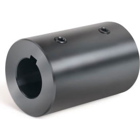 Climax Metal RC-037-KW Set Screw Coupling w/Keyway, 3/8", Black Oxide Steel With Keyway, RC-037-KW image.