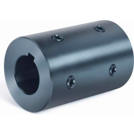 Climax Metal RC-037-KW4H@90 Rigid Coupling 4 Set Screws 2 at 90 RC4H-Series, 3/8", Black Oxide Steel image.