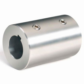 Climax Metal RC-100-S-KW Set Screw Coupling w/Keyway, 1", Stainless Steel With Keyway, RC-100-S-KW image.