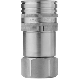 Cejn Industrail Corp. 10-766-1411 Cejn® Stainless Steel Flat Face Coupling, 3/4" Body Size, Viton Seals image.