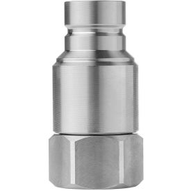 Cejn Industrail Corp. 10-766-6411 Cejn® Stainless Steel Flat Face Nipple, 3/4" Body Size, Viton Seals image.