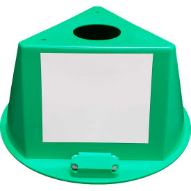 Cee-Jay Research & Sales, Llc 074cGREEN Inventory Control Cone W/ Magnets & Dry Erase Decals, Green image.