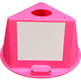 Cee-Jay Research & Sales, Llc 074cHOT PINK Inventory Control Cone W/ Magnets & Dry Erase Decals, Hot Pink image.