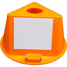 Cee-Jay Research & Sales, Llc 074cORANGE Inventory Control Cone W/ Magnets & Dry Erase Decals, Orange image.