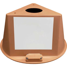 Cee-Jay Research & Sales, Llc 074cTAN Inventory Control Cone W/ Magnets & Dry Erase Decals, Tan image.