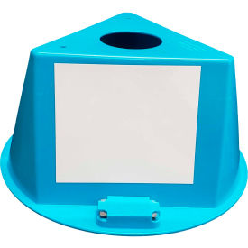 Cee-Jay Research & Sales, Llc 074cTURQUOISE Inventory Control Cone W/ Magnets & Dry Erase Decals, Turquoise image.