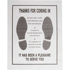Cee-Jay Research & Sales, Llc 689CD Cee-Jay® 689CD Heavy Duty Paper Floor Mats With Plastic Coating "22 x 17" 500/Box image.