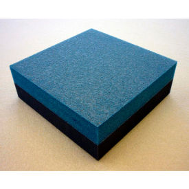CLARK FOAM PRODUCTS CORPORATION 1001165 Clark Foam Products, 1001165, Foam Sheet, 220 Poly, Blue/Charcoal, 1"H x 24"W x 27"L image.