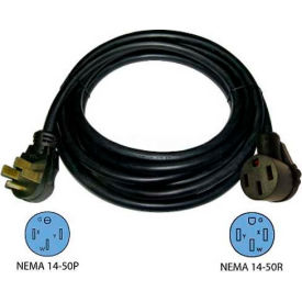 Conntek 14307 50-Ft 50-Amp RV Camp Power Straight Blade Extension Cord NEMA 14-50P to NEMA 14-50R