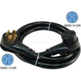 CONNTEK INTEGRATED SOLUTIONS INC 15304 Conntek, 15304, 15-Ft 50-Amp RV Straight Blade Extension Cord with NEMA 14-50P/R and Ergo Grip image.