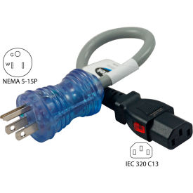 CONNTEK INTEGRATED SOLUTIONS INC 27167-012 Conntek 27167-012, 13-Amp, Hospital/Medical Grade Power Cord with Push Lock image.