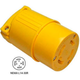 CONNTEK INTEGRATED SOLUTIONS INC 60419 Conntek 60419, 30-Amp Assembly Locking Connector with NEMA L14-30R Female End, 3 Pole- 4 Wire image.