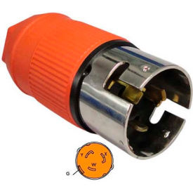 CONNTEK INTEGRATED SOLUTIONS INC 60721 Conntek 60721, 50-Amp California Stardard AC Locking Assembly Plug, 3 Pole- 4 Wire image.