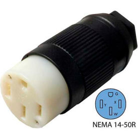 CONNTEK INTEGRATED SOLUTIONS INC 60839-00 Conntek 60839-00, 50-Amp Assembly RV Connector with NEMA 14-50R Female End image.