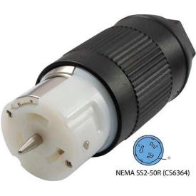 Conntek CS6364 50-Amp CA-Standard Connector with NEMA CS6364 Female End 3 Pole- 4 Wire