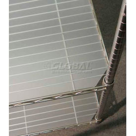 Chadko™ Polypropylene Shelf Liner 18""W x 18""D Translucent