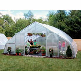 Clearspan 106311C 30x12x48 Solar Star Greenhouse w/Poly Ends and Roll-Up Sides image.
