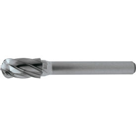 Greenfield Industries Inc. C10028 Cle-Line 1847 SC-5 1/2 x 1/4 Aluminum Cut Cylindrical Ball Nose Bur image.