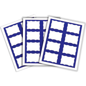 C-Line® Laser/Inkjet Name Badge 3-3/8"" x 2-1/3"" Blue Border 200/Box