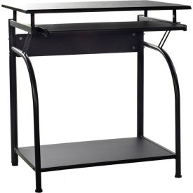 Comfort Products Inc 50-1001  OneSpace 50-1001 Stanton Computer Desk with Pull-Out Keyboard Tray, Black image.