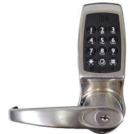 Codelocks Inc CL4510-BS Codelocks Electronic Keyless Entry Lock Interior Usage, w/ Smart Phone App, Keypad, Card, Audit image.