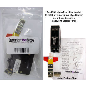 Connecticut Electric Inc. VPKWB1515 Wadsworth™ VPKWB1515 Circuit Breaker Type B Twin 1-Pole 15A/15A Clamshell Packaged image.