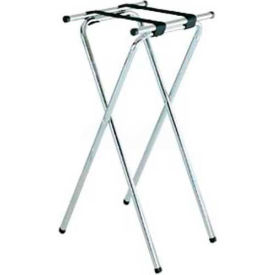 Central Specialties Ltd. - Csl 1036BL Tray Stand, 19" x 16" Top x 36" H, Extra Tall "back-saver", 2-1/4" Black Straps (6 Per Case) image.