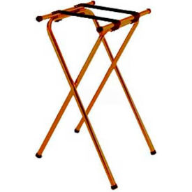 Central Specialties Ltd. - Csl 1053WA-1 Tray Stand, 19" x 16" Top x 31" High, 2-1/4" Brown Straps, Wide Base (Single Pack) image.