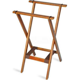 Central Specialties Ltd. - Csl 1170-BSO-1 Tray Stand, deluxe, with Bottom Strap only, Wood, Brown Straps, (Single Pack) image.