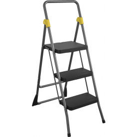 Cosco Inc 11839GGO Cosco® Folding 3 Step Stool Ladder, Type 1A image.