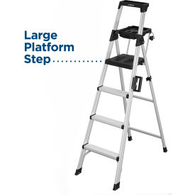 COSCO® Signature Series 6 Type IA Aluminum Step Ladder 3 Step 300 lb. Capacity