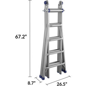 COSCO® 22 Type IA Multi-Position Aluminum Step Ladder 9 Step 300 lb. Capacity
