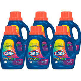 Clorox 30037 Clorox 2® Stain Remover & Color Booster, Regular, 33 oz. Capacity Bottle, Pack of 6 image.