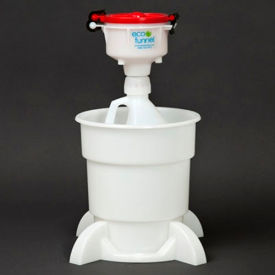 ECO Funnel EF-4-38-4004-SYS ECO Funnel® EF-4-38-4004-SYS 4" ECO Funnel System, 1 Gal Jug & Secondary Container, Red Lid image.