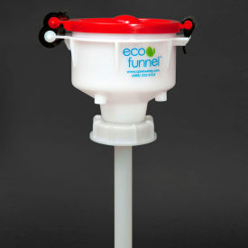 ECO Funnel EF-4-63B ECO Funnel® EF-4-63B 4" ECO Funnel with 63mm Cap Adapter, Red Lid image.